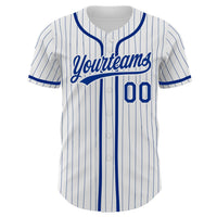 Custom Baseball Jersey, White Royal Sportswear Jersey Shirt, Athletic Button Down Moisture Wicking Jersey, Casual Gift for Men, Style White1209
