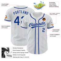 Custom Baseball Jersey, White Royal Sportswear Jersey Shirt, Athletic Button Down Moisture Wicking Jersey, Casual Gift for Men, Style White1209