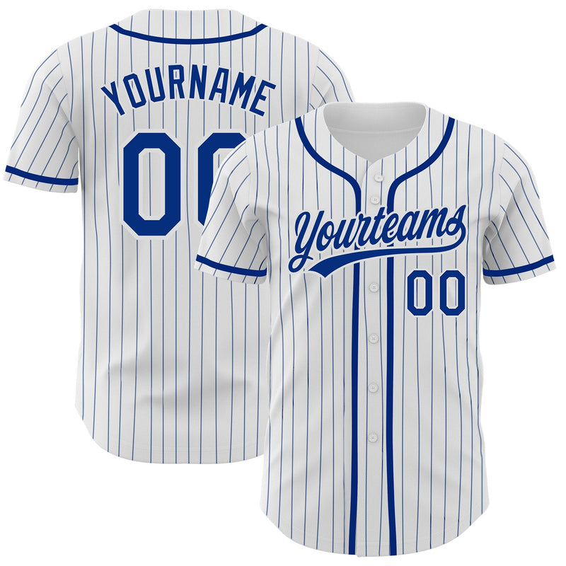 Custom Baseball Jersey, White Royal Sportswear Jersey Shirt, Athletic Button Down Moisture Wicking Jersey, Casual Gift for Men, Style White1209