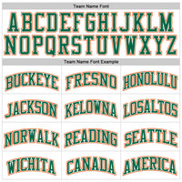 Custom Basketball Jersey, White Kelly Green Pinstripe Sportswear Jersey Shirt, Athletic Mesh Moisture Wicking Jersey, Casual Gift for Men