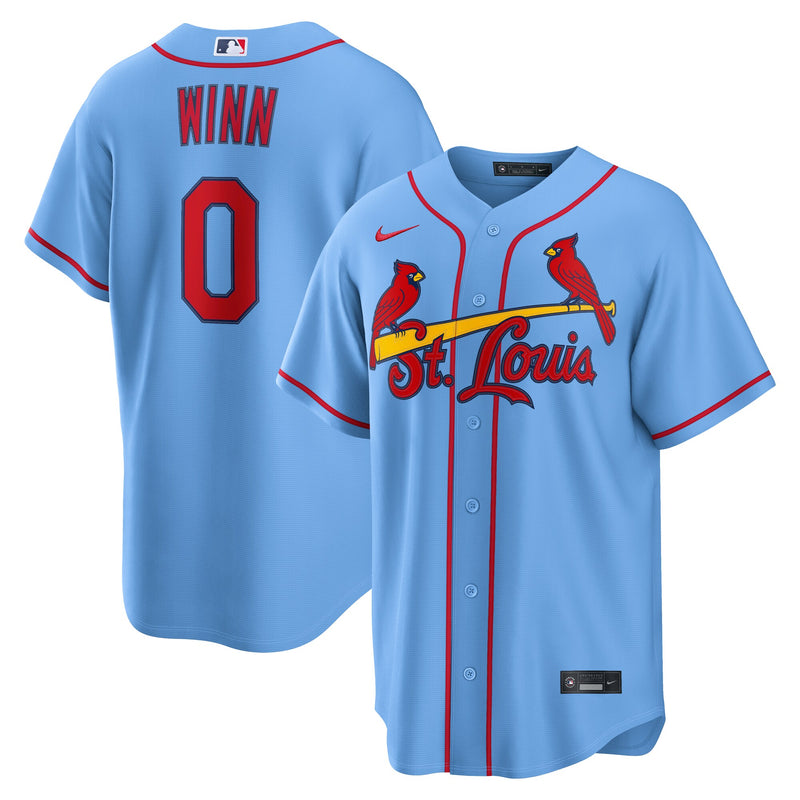Masyn Winn St. Louis Cardinals Baseball Jersey, Blue Sportswear Jersey Shirt, Lightweight Breathable Athletic Jersey, Casual Gift for Men