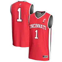 Cincinnati Bearcats Basketball Jersey, Red Sportswear Jersey Shirt, Sleeveless Athletic Tank Jersey, Casual Gift for Men, Style 201922438