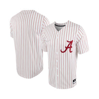 Alabama Crimson Tide Pinstripe Baseball Jersey, Replica Sportswear Jersey Shirt, Lightweight Breathable Athletic Jersey, Casual Gift for Men