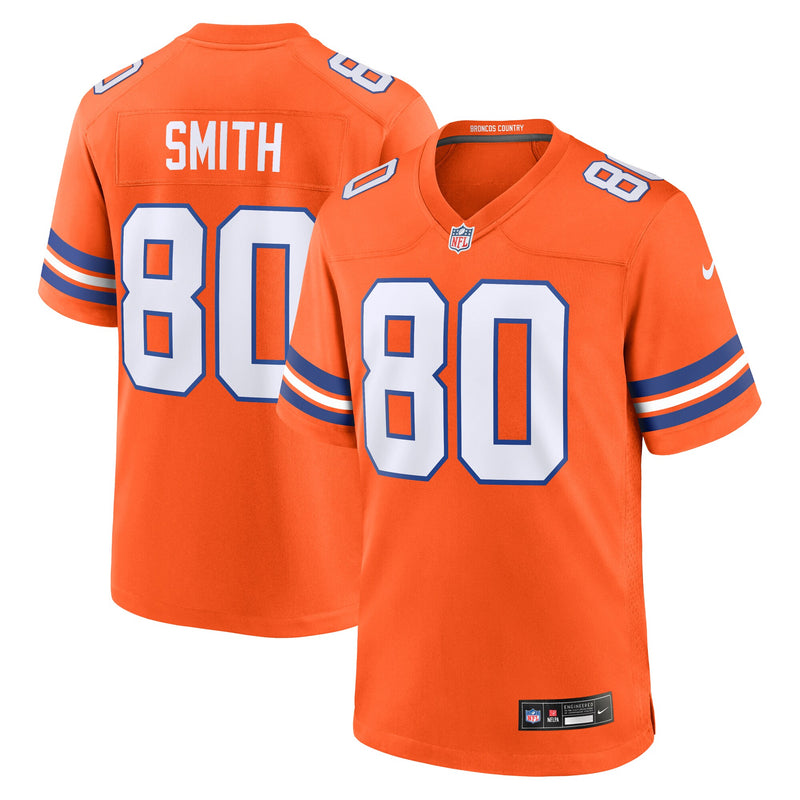 Rod Smith Denver Broncos Football Jersey, Orange Game Sportswear Jersey Shirt, Lightweight Breathable Athletic Jersey, Casual Gift for Men