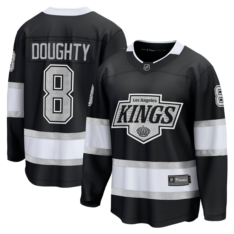 Drew Doughty Los Angeles Kings Hockey Jersey, Black Breakaway Sportswear Jersey Shirt, Long Sleeve Hockey Sweater Jersey, Casual Gift for Men