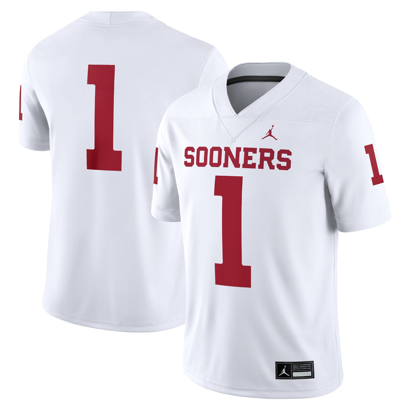 Oklahoma Sooners Football Jersey, White Game Sportswear Jersey Shirt, Lightweight Breathable Athletic Jersey, Casual Gift for Men