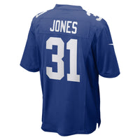 Nic Jones New York Giants Football Jersey, Royal Game Sportswear Jersey Shirt, Lightweight Breathable Athletic Jersey, Casual Gift for Men