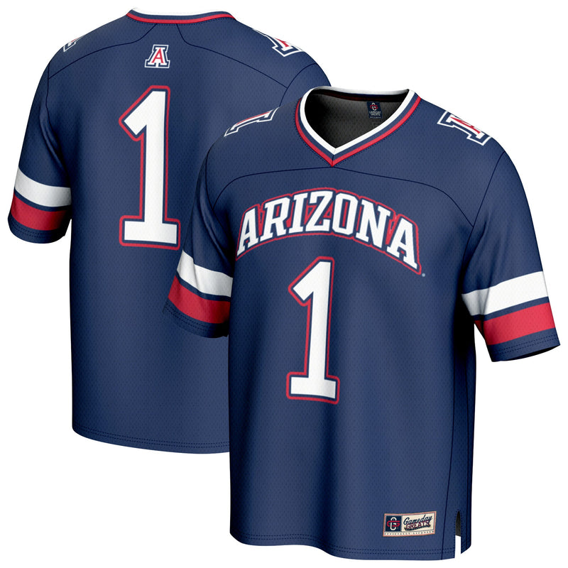 Arizona Wildcats Football Jersey, Navy Fashion Sportswear Jersey Shirt, Lightweight Breathable Athletic Jersey, Casual Gift for Men