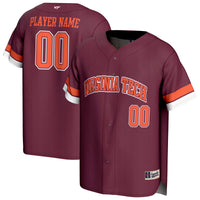 Virginia Tech Hokies Baseball Jersey, Sportswear Jersey Shirt, Lightweight Breathable Athletic Jersey, Casual Gift for Men, Style 202415168