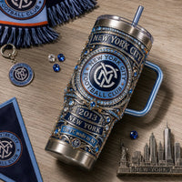 NYC Crest in Jeweled Relief - Heritage Tumbler