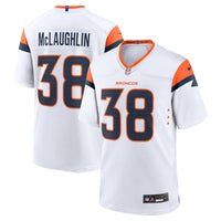 Jaleel McLaughlin Denver Broncos Football Jersey, White Sportswear Jersey Shirt, Lightweight Breathable Athletic Jersey, Casual Gift for Men