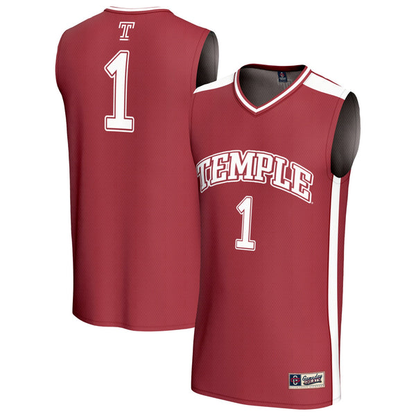 #1 Temple Owls Lightweight Basketball Jersey - Cherry