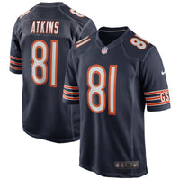 Doug Atkins Chicago Bears Football Jersey, Navy Game Sportswear Jersey Shirt, Lightweight Breathable Athletic Jersey, Casual Gift for Men