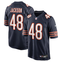 D'Marco Jackson Chicago Bears Football Jersey, Navy Game Sportswear Jersey Shirt, Lightweight Breathable Athletic Jersey, Casual Gift for Men