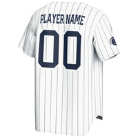 Penn State Nittany Lions Baseball Jersey, White Lightweight Sportswear Jersey Shirt, Lightweight Breathable Athletic Jersey, Casual Gift for Men