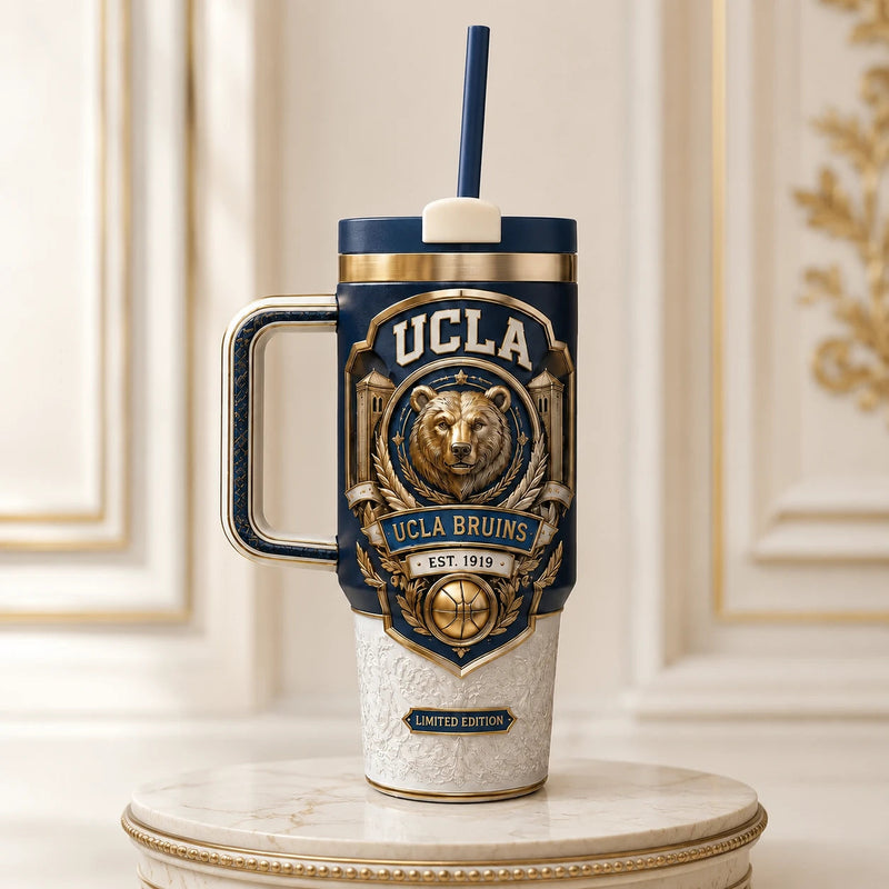 UCLA Heritage Crest - Navy and Gold Drinkware Statement