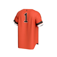 Oregon State Beavers Collegiate Baseball Jersey, Orange Sportswear Jersey Shirt, Lightweight Breathable Athletic Jersey, Casual Gift for Men