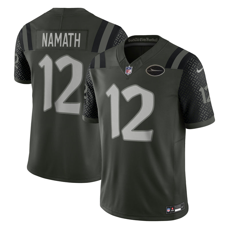 Joe Namath New York Jets Football Jersey, Sportswear Jersey Shirt, Lightweight Breathable Athletic Jersey, Casual Gift for Men, Style 202669003