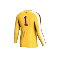 Minnesota Golden Gophers Volleyball Jersey, Gold Fashion Sportswear Jersey Shirt, Lightweight Breathable Athletic Jersey, Casual Gift for Men