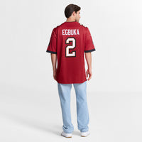 Emeka Egbuka Tampa Bay Buccaneers Football Jersey, Red Game Sportswear Jersey Shirt, Lightweight Breathable Athletic Jersey, Casual Gift for Men