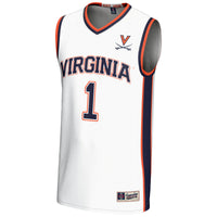 Virginia Cavaliers Lightweight Basketball Jersey, White Sportswear Jersey Shirt, Sleeveless Athletic Tank Jersey, Casual Gift for Men