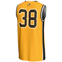 VCU Rams Basketball Jersey, Gold Lightweight Sportswear Jersey Shirt, Sleeveless Athletic Tank Jersey, Casual Gift for Men