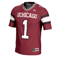 UChicago Maroons Football Jersey, Maroon Sportswear Jersey Shirt, Lightweight Breathable Athletic Jersey, Casual Gift for Men, Style 200496611