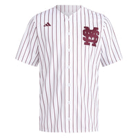 Mississippi State Bulldogs Baseball Jersey, White Replica Sportswear Jersey Shirt, Lightweight Breathable Athletic Jersey, Casual Gift for Men