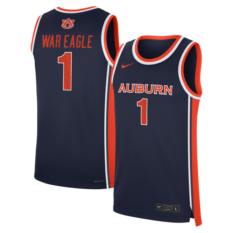 Auburn Tigers Basketball Jersey, Navy Replica Sportswear Jersey Shirt, Sleeveless Athletic Tank Jersey, Casual Gift for Men