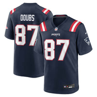 Romeo Doubs New England Patriots Football Jersey, Navy Game Sportswear Jersey Shirt, Lightweight Breathable Athletic Jersey, Casual Gift for Men