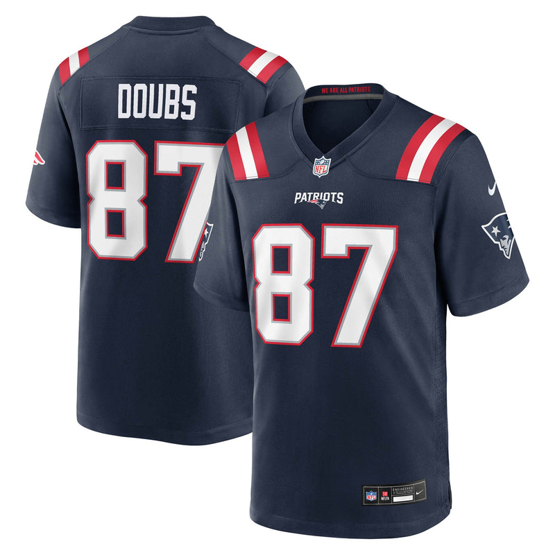 Romeo Doubs New England Patriots Football Jersey, Navy Game Sportswear Jersey Shirt, Lightweight Breathable Athletic Jersey, Casual Gift for Men