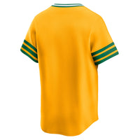 Athletics Baseball Jersey, Gold Limited Sportswear Jersey Shirt, Lightweight Breathable Athletic Jersey, Casual Gift for Men