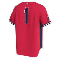 Arizona Wildcats Baseball Jersey, Red Sportswear Jersey Shirt, Lightweight Breathable Athletic Jersey, Casual Gift for Men, Style 204688200