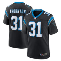 Corey Thornton Carolina Panthers Football Jersey, Black Sportswear Jersey Shirt, Lightweight Breathable Athletic Jersey, Casual Gift for Men