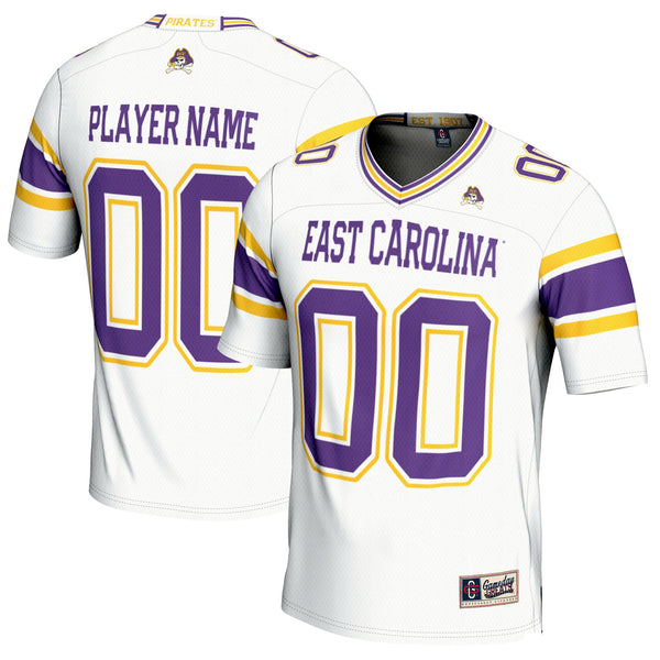 ECU Pirates NIL Pick-A-Player Football Jersey - White