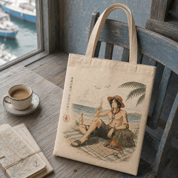 Scent of Freedom - Ace, Sunlit Shoreline Tote Composition - main