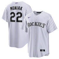 Mickey Moniak Colorado Rockies Baseball Jersey, White Sportswear Jersey Shirt, Lightweight Breathable Athletic Jersey, Casual Gift for Men