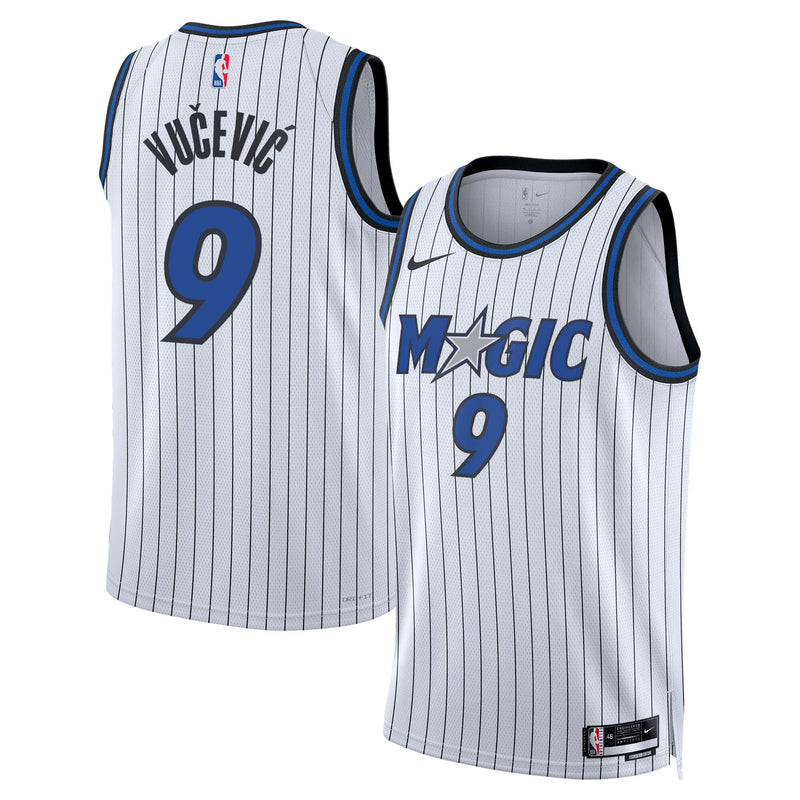 Nikola Vučević Orlando Magic Basketball Jersey, White Replica Sportswear Jersey Shirt, Sleeveless Athletic Tank Jersey, Casual Gift for Men
