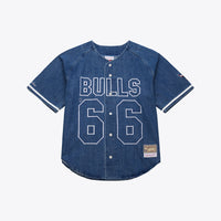 Chicago Bulls Baseball Jersey, Blue Sportswear Jersey Shirt, Lightweight Breathable Athletic Jersey, Casual Gift for Men