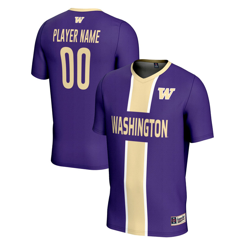 Washington Huskies Soccer Jersey, Purple Lightweight Sportswear Jersey Shirt, Lightweight Breathable Athletic Jersey, Casual Gift for Men
