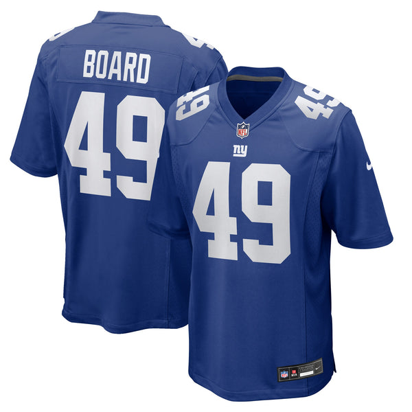 New York Giants Chris Board Royal Team Game Jersey