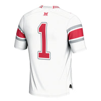 Miami University RedHawks Football Jersey, White Sportswear Jersey Shirt, Lightweight Breathable Athletic Jersey, Casual Gift for Men