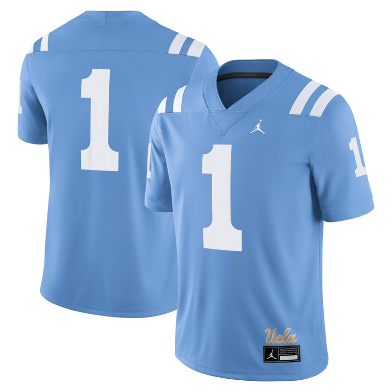 UCLA Bruins Football Jersey, Light Blue Game Alternate Sportswear Jersey Shirt, Lightweight Breathable Athletic Jersey, Casual Gift for Men