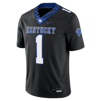 Kentucky Wildcats Football Jersey, Black Game Alternate Sportswear Jersey Shirt, Lightweight Breathable Athletic Jersey, Casual Gift for Men