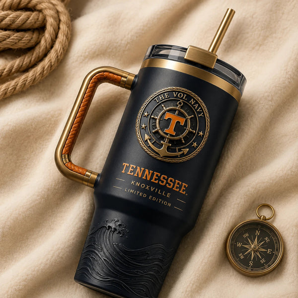 Vol Navy Anchor - TENN Maritime Crest Tumbler - main