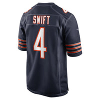 D'Andre Swift Chicago Bears Football Jersey, Navy Game Sportswear Jersey Shirt, Lightweight Breathable Athletic Jersey, Casual Gift for Men