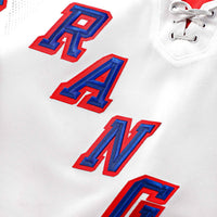 New York Rangers Hockey Jersey, White Premium Sportswear Jersey Shirt, Long Sleeve Hockey Sweater Jersey, Casual Gift for Men, Style 202015727