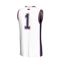 Florida Atlantic Owls Basketball Jersey, White Lightweight Sportswear Jersey Shirt, Sleeveless Athletic Tank Jersey, Casual Gift for Men