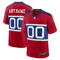 New York Giants Football Jersey, Red Game Sportswear Jersey Shirt, Lightweight Breathable Athletic Jersey, Casual Gift for Men, Style 201693029