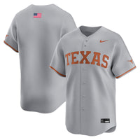 Texas Longhorns Baseball Jersey, Gray Limited Alternate Sportswear Jersey Shirt, Lightweight Breathable Athletic Jersey, Casual Gift for Men